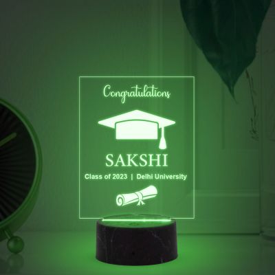 Customized Name Night Lamp with Multicolored Light Graduation Gift for Daughter, Son, Nursing Students